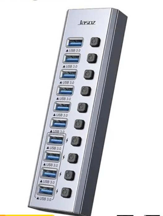 Bộ chia HUB USB 10 cổng USB 3.0 Jasoz T-F165
